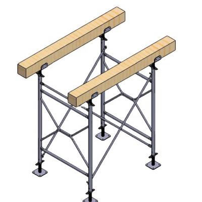 China AS/NZS 1576 Industrial V-Shore Frame Scaffolding For Heavy Duty Formwork for sale