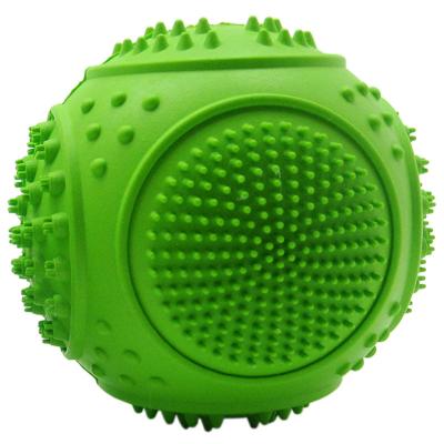 China Dog Tooth Ball Fine Rubber Jigsaw Puzzle Ball Bite Tooth Cleaning Rubber Grinding Heavy Duty Interactive Relief Ball for sale