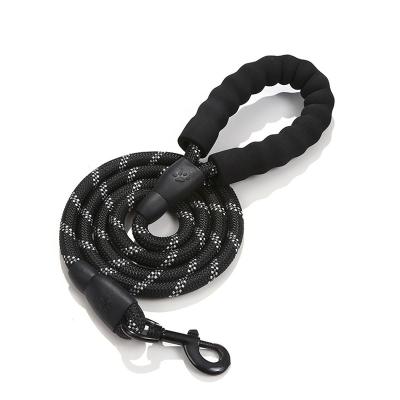 China Round Rope Nylon Reflective Multicolor Reflective Dog Rope Pet Traction Rope Dog Chain Dog Walking Strap for sale