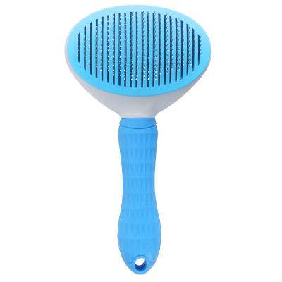 China ABS One Button Automatic Hair Removal Pet Comb Cat Comb Hair Removal Beauty Dog Comb Brush for sale