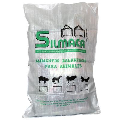 China Customized popular moisture proof pp woven plastic animal feed bag poultry feed bag for sale