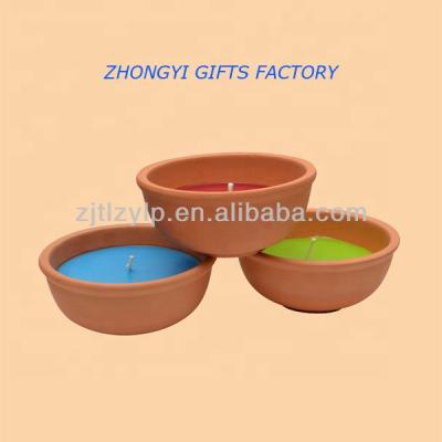 China Wholesale hot sale attractive price citronella terracotta jar scented outdoor candles for decoration for sale