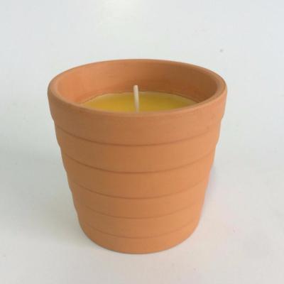 China Custom Outer Packing Citronella Scented Outdoor Candles in Terracotta Jar Made in China for sale