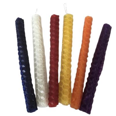 China Natural fragrance china candle maker pillar shaped natural beeswax chanukah candles for sale for sale