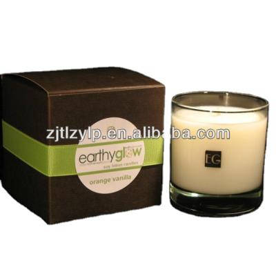 China Wholesale High Quality Scented Soy Wax Scented Candles in Glass Jar with Exquisite Packaging for sale