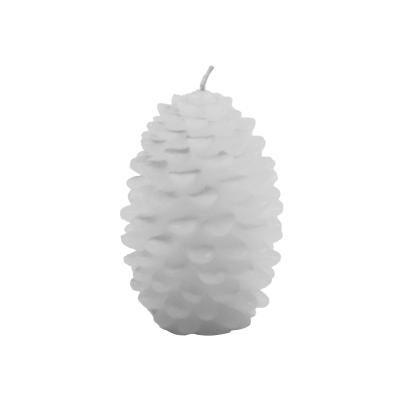 China Pine Cones Shapes Wholesale White Pine Cones Shapes Cheap Single Wick Candle Decoration Candles 1 for sale