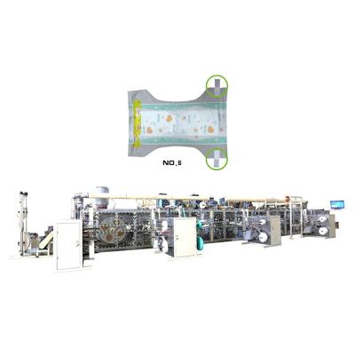 China Baby Diaper Making Machine Full Servo Pampers Making Machine for sale