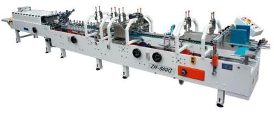 China ZH-800G Folding Gluing Machine Auto Folder Gluer Machine With Lock Bottom for sale