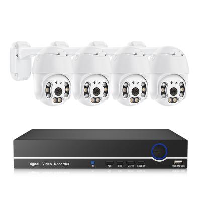 China Full Color PAN-TILT Dome Security Camera 5Mp Ptz 360 Degree 8Ch Poe NVR Security Camera System for sale