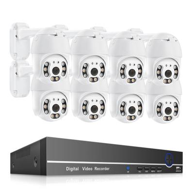 China PAN-TILT 5Mp Ptz Poe Camera Kit H.265 Security Camera System 8 Dome Surveillance CCTV Camera zu verkaufen