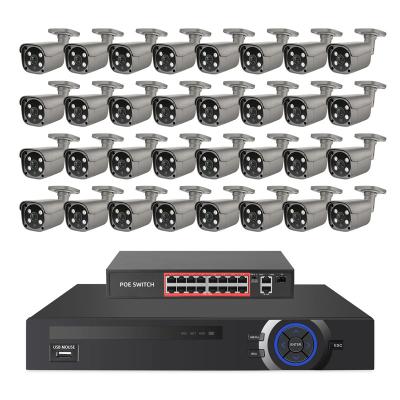 Κίνα Outdoor Integrated Siren IP Video Security NVR 32Ch IP 5Mp Bullet Poe Camera Security System Video Surveillance Kit προς πώληση