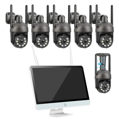 China PAN-TILT Techage Wireless Security Camera System With Video Monitor 8Ch Wifi PTZ Surveillance Cameras à venda