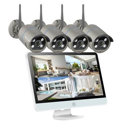 Κίνα Siren Techage 8Ch 3Mp Wifi Integrated IP Camera With NVR Kit Two Way Audio Full CCTV HD Camera 1080P System προς πώληση