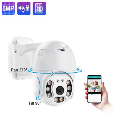 China Built-in siren outdoor/indoor poe ptz camera ptz security system panoramic IP camera system for sale