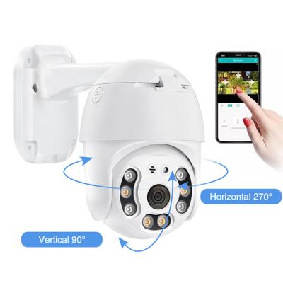 China 2021 Shenzhen NIGHT VISION wall mount dome camera pan tilt poe ptz outdoor smart IP camera with MIC for sale