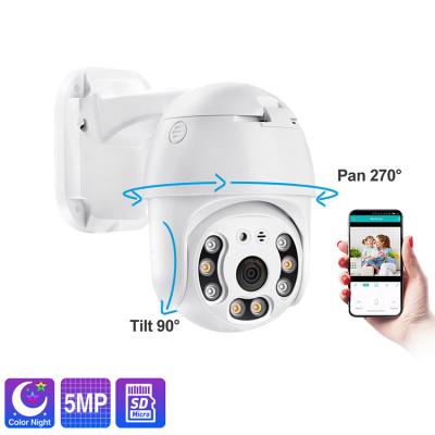 China Face Detection 5MP Camera TF Card CCTV Motion Detection Video Surveillance PTZ POE IP Dome Camera for sale