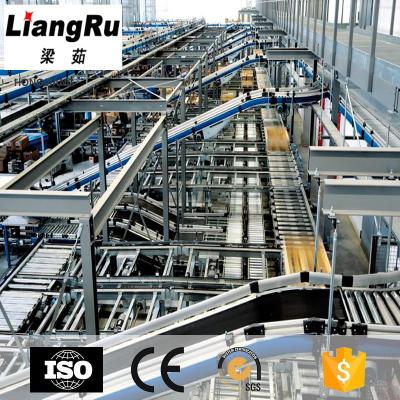 China Powered Slat Chain Gravity Roller Conveyor 220 / 380V Corrosion Resistance for sale