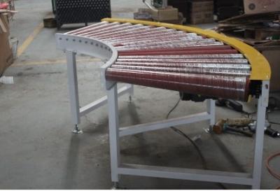 China Flat Top Modular Belt Table Gravity Roller Conveyor Curved For Packaging Industry for sale