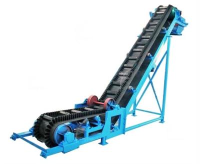 China Powered Flat Belt Conveyor Systems Heat Resistant , Coal / Food Building Modular Belt Conveyor for sale