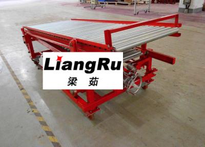 China Movable Telescopic Gravity Roller Conveyor 7 Meters For Unloading Cartons Boxes for sale