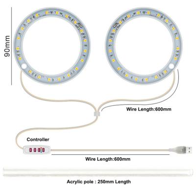 China LED Angel Three Ring Plant Pot led grow light Usb phyto lamp with best price high quality for sale