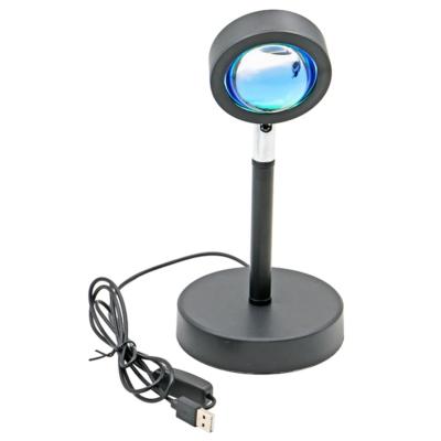 China New Style LED Sun Rainbow Sunset Projection Light Atmosphere Night Light Lamp USB Home Mini Sunset Projection Lamp for sale