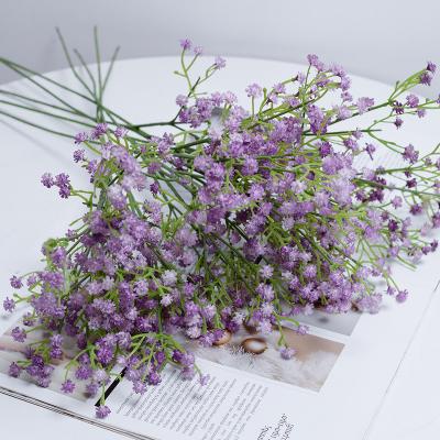 China Durable Artificial Gypsophila Flower Home Hotel Christmas Decor Wedding Decor Plastic Flower 52cm for sale