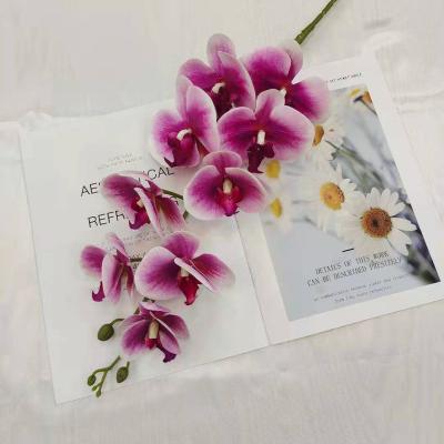 China Beautiful colorful Phalaenopsis simulation flower wedding landscape, simulation flower, artificial flower decoration for sale