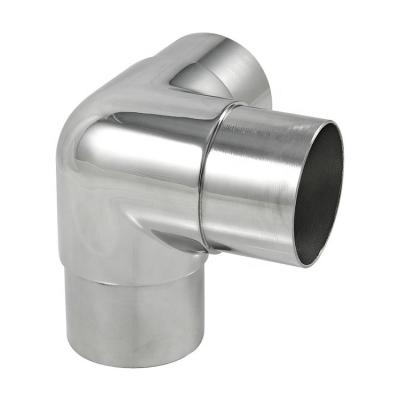 China OEM/ODM Stainless Steel Tube Connector Railing Tube Connector Stainless Steel Pipe Fittings Balcony Elbow for sale