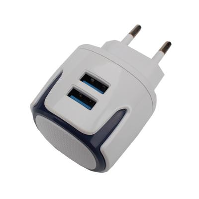 China Phone Mobile Phone Charger Dual USB Charger 2.4A Fast Charging For Android IOS for sale