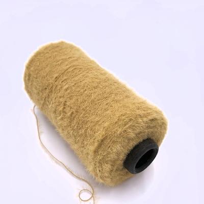 China Super Soft Factory Price Dyed Cone Yarn Feather Fur Like Yarn With Free Sample for sale