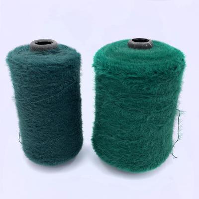 China Manufacturer Super Soft 100% Polyester Fancy 1.3 Cm Imitate Mink Hair Yarn For Knitting On Sale for sale