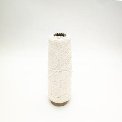 China Fancy Yarn 0.2cm Yarn Tape/Tube/Ribbon Fancy Yarn Polyester Blended Cotton Yarn Undyed for sale