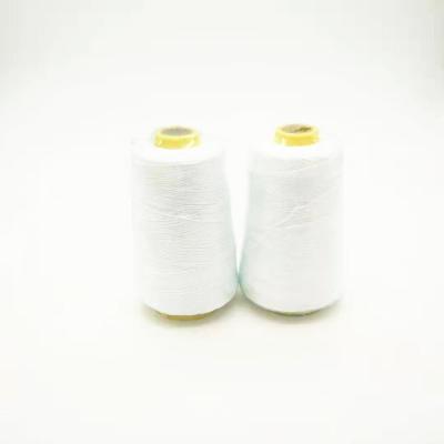 China 100% Anti-bacteria Polyester 10S/4 White Rice Bag Sewing Yarn For Narrower Bag for sale