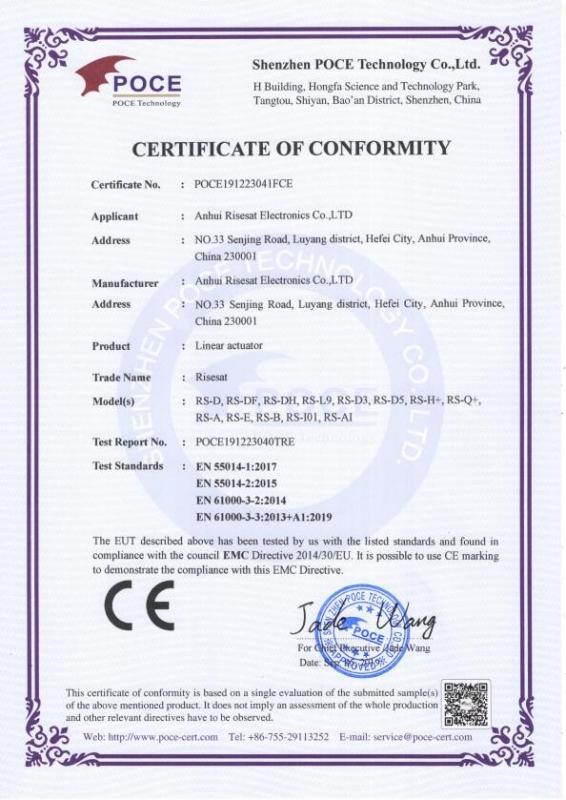 CE - Anhui Risesat Electronics Co., Ltd.