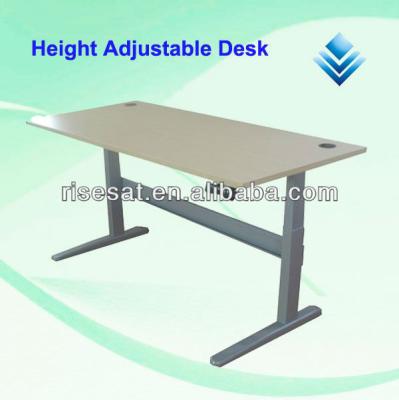 China Metal Commercial Ergonomic Height Adjustable Furniture PC Desk, Electric Height Adjustable Desk, Adjustable Computer Desks for sale