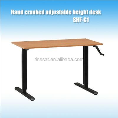 China Commercial Furniture Operated Height Adjustable Crank Desk SHF-C1 for sale