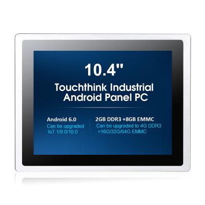 China Touchthink Industrial Android Quad Core 2G RAM 16G EMMC 7.1 Quad Inch RK3288 A17 Delivery 10.4 Panel Aluminum Alloy Enclosure 10.0 PCS Linux OS Panel for sale