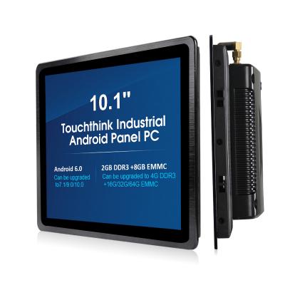 China Aluminum Alloy Enclosure Touchthink 10.1 11.6 12.1 Inch 3mm Embedded Panel 6.0 IP65 Industrial Android PC For Automation Factory for sale