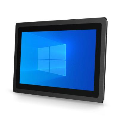 China Touchthink OEM ODM Aluminum Frame Fully Enclosed 15.6 Inch High Flush Panel Industrial PC With 7-21.5 Inch Resistive Touch Screen for sale