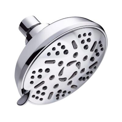 China With Diverter Self-Cleaning 9 Settings Fixed Shower Head Anti-Leak High Pressure Rainfall Showerhead With Adjustable Metal Swivel Ball Joint for sale