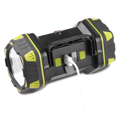 China ABS USB L2 Rechargeable LED Spotlight With Electricity Display 8 Modes Most Powerful Lantern Multifunctional Long Range Practical Torch for sale