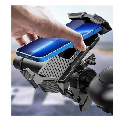 China Oling Adjustable In Bike Mount Phone Holder Motorcycle Mount Phone Holder Silicone Motorcycle Running Holder for Phone and Power for sale