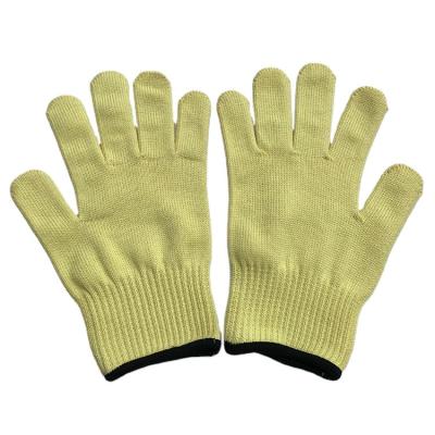 China Custom Logo Aramid Cut Flame Retardant Heat-Insulated Fire Proof Resistant Gloves For Work for sale