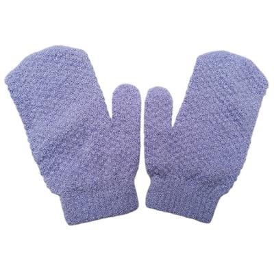 China EXFOLIATE China Manufacture Professional Shower Exfoliating Bath Gloves Dead Skin for sale