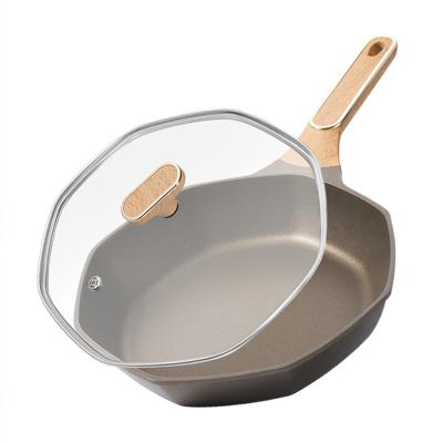 China Minimalist Nonstick Pan With 2 Layer Modern Nonstick Coating 26cm High Quality Aluminum Family Kitchen for sale