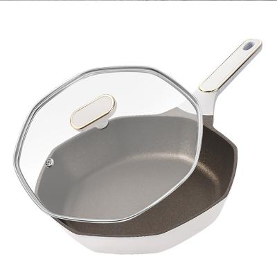 China Minimalist Wholesale White Cooking Pots And Pans Set Nonstick Cookware Sets for sale