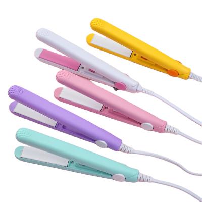 China Latest Version Hot Selling Car Iron Private Label Portable Straighter Mini Hair Straightener Multifunctional Flat Titanium for sale