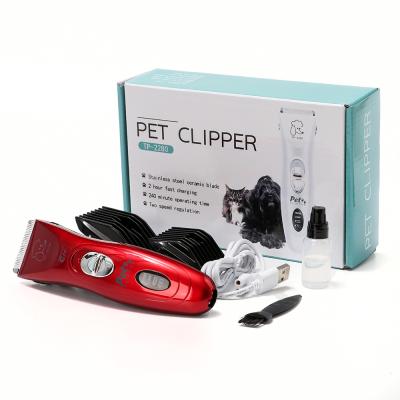 China Viable Professional New Sale High Quality Rechargeable Battery Electric Dog Clipper Digital Blade for sale