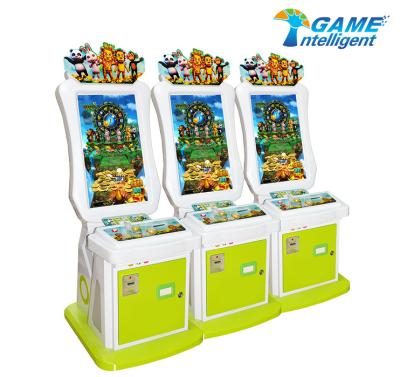 China Talented Animals Kids Video Coin Pusher / Custom Casino Penny Pusher Arcade Machine for sale